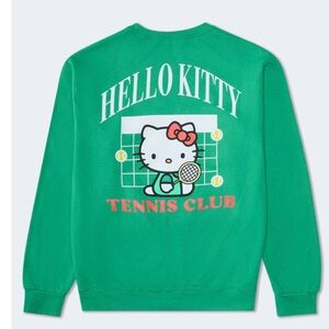 Hello Kitty Tennis Club Green Pullover